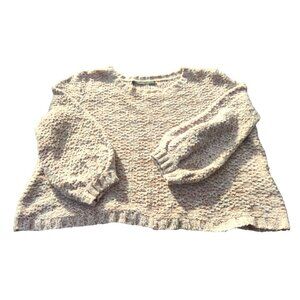 Peruvian Connection Women's Beige/Orange/Brown Medium  Pima Cotton Knit Sweater